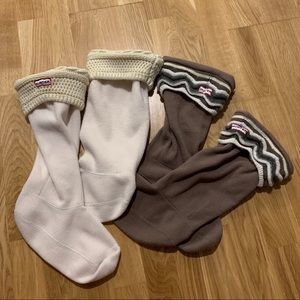 NEVER WORN WASHED ONCE HUNTER BOOT SOCKS (M/L)
